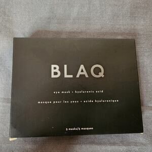 BLAQ Activated Charcoal Eye Mask w/ HydroGel Hyaluronic Acid 4 of 5 Pk 1 Missing